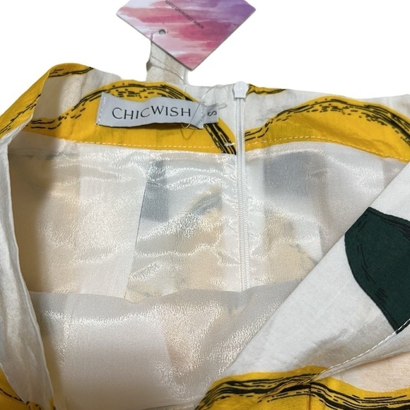 ChicWish Lemon Print A-Line Full Circle
Skirt Lined Small Poly Cotton Small NWT - Picture 6 of 8